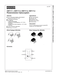 Datasheet CNY17-4 manufacturer Fairchild